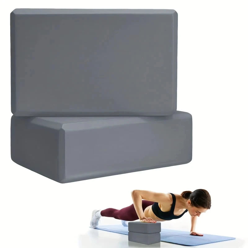 2/1pcs Yoga Building Blocks Cubes Pilates Bricks Reinforcement Mats Yoga Supplies Exercise Home Exercise Equipment Fitness Eva