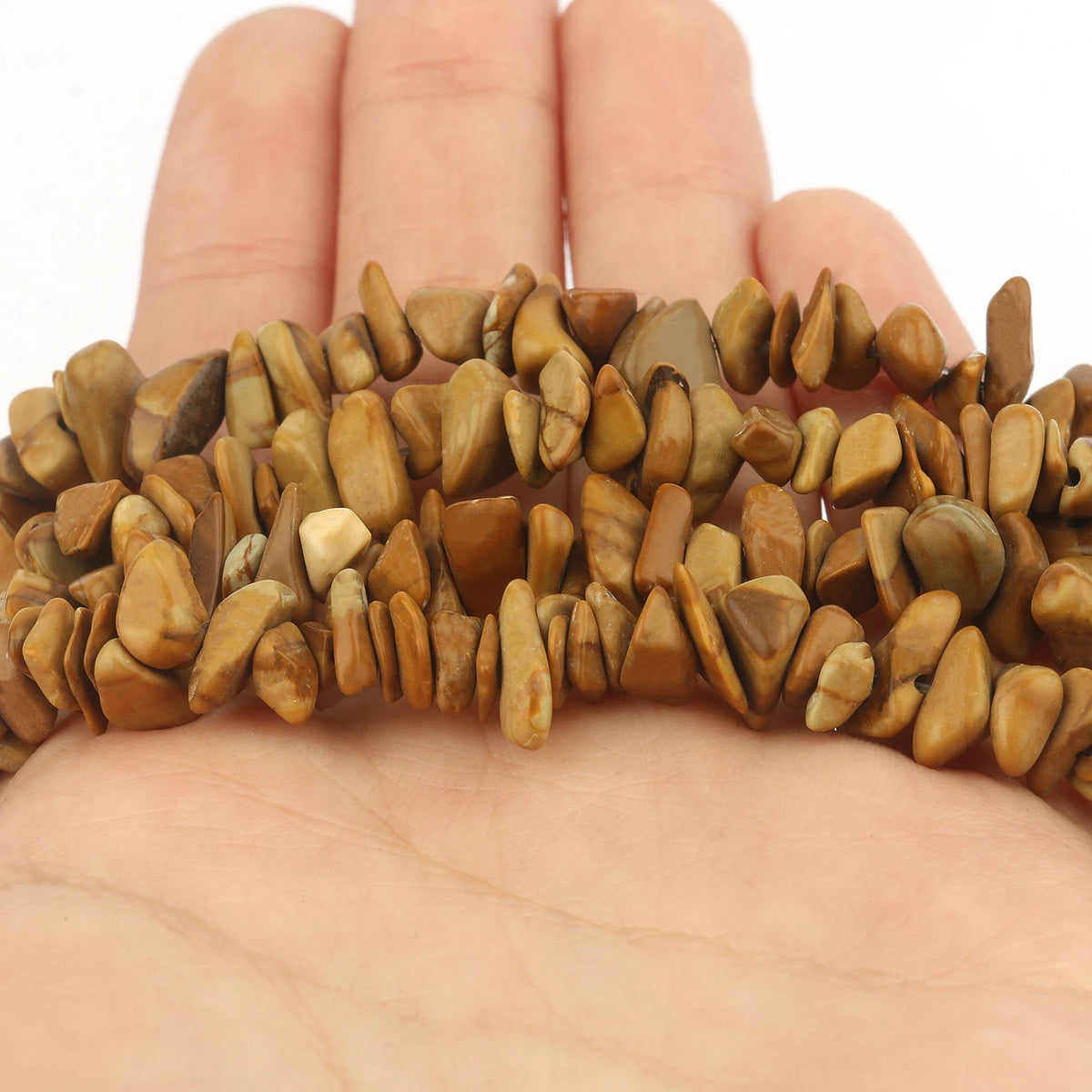 Natural Gemstone Chip Beads, 16-Inch Strands for DIY Jewelry