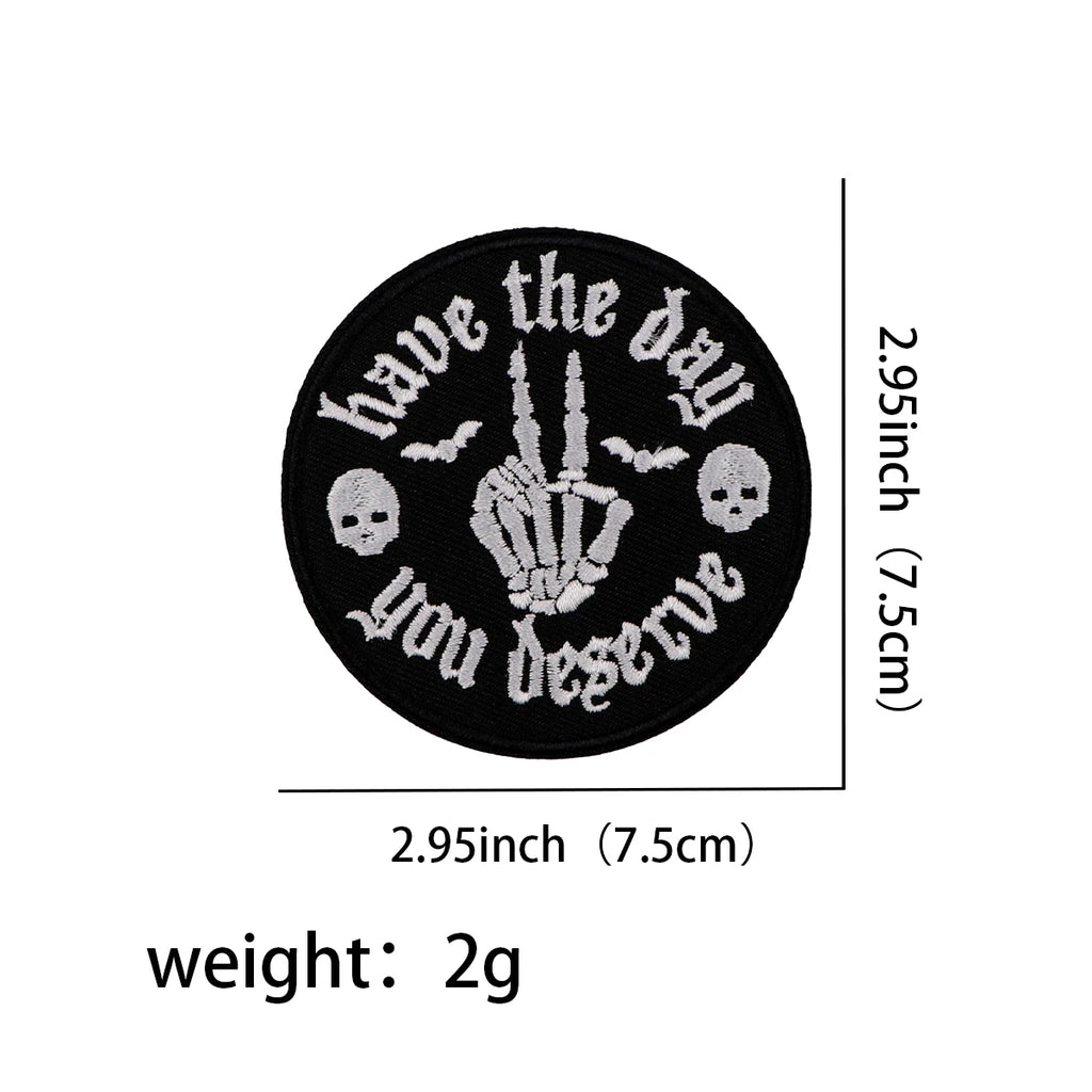 Horror & Anime Embroidered Iron-On Patch