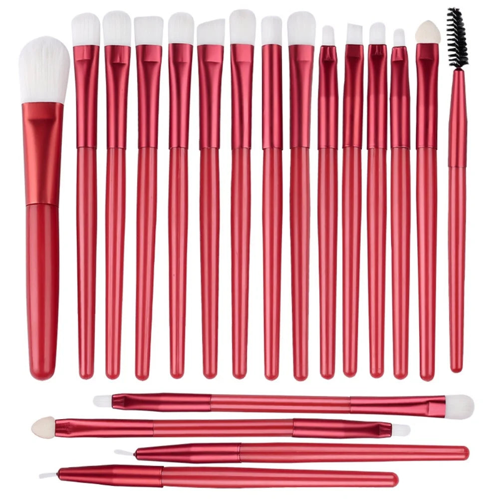 20PCS Makeup Brushes Set Eye Makeup Smudge Undercover Eyeliner Blade Eye Detail Soft Bristle Eyeshadow Brushes Beauty Tool