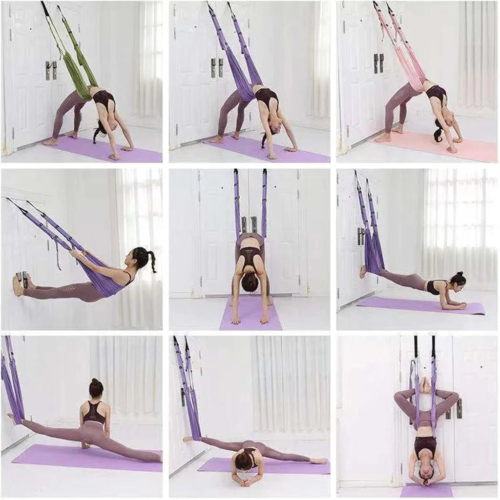 Adjustable Aerial Yoga Hammock Strap, 330 lb Capacity