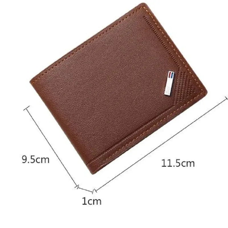 Men's Slim Foldable PU Leather Wallet