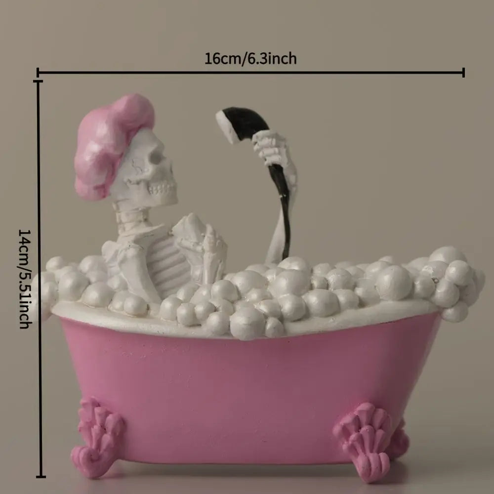 Pink Ghost Halloween Figurine