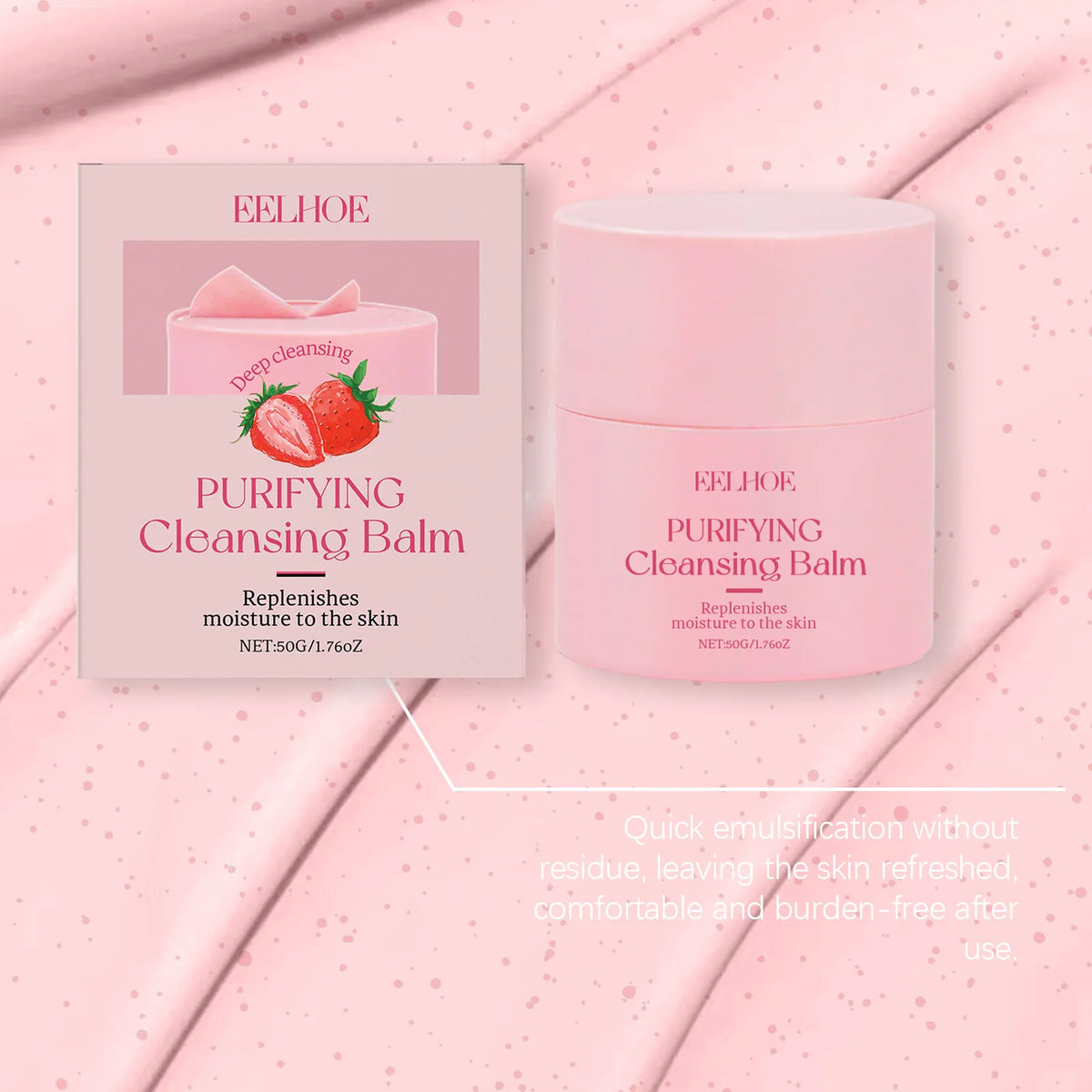 EELHOE Strawberry Cleansing Balm, 50 g Makeup Remover