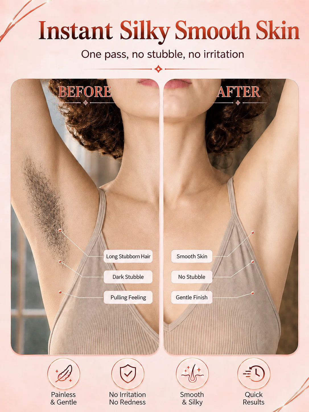 Rechargeable Double-Head Bikini Trimmer for Women