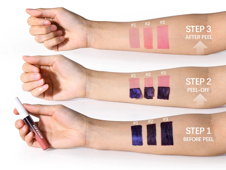 Peel-Off Lip Stain, Matte Lip Tint, 2.5 mL