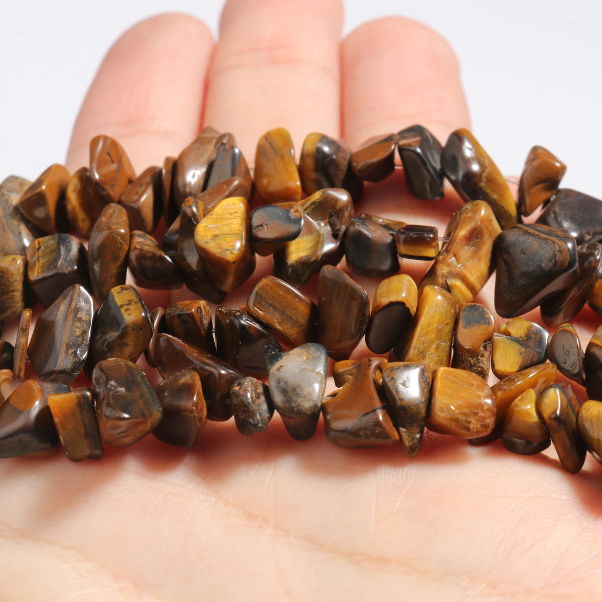 Natural Gemstone Chip Beads, 16-Inch Strands for DIY Jewelry