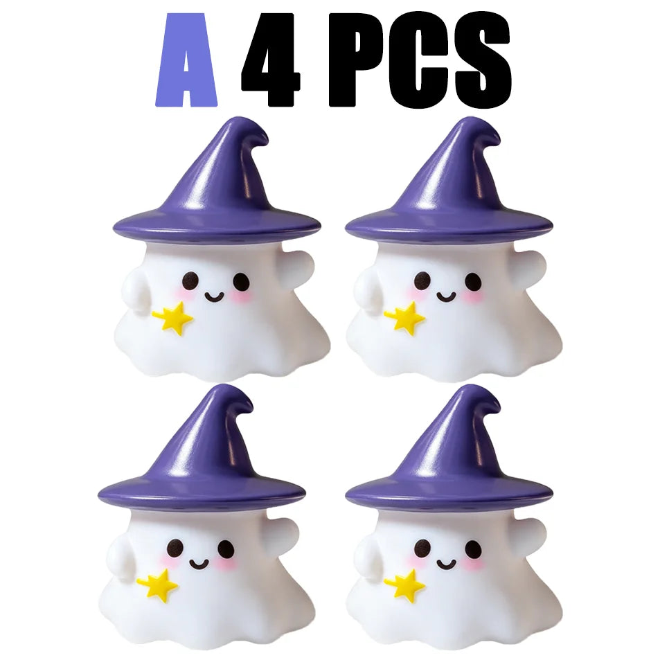 Halloween Ghost, Witch Hat & Pumpkin Night Light