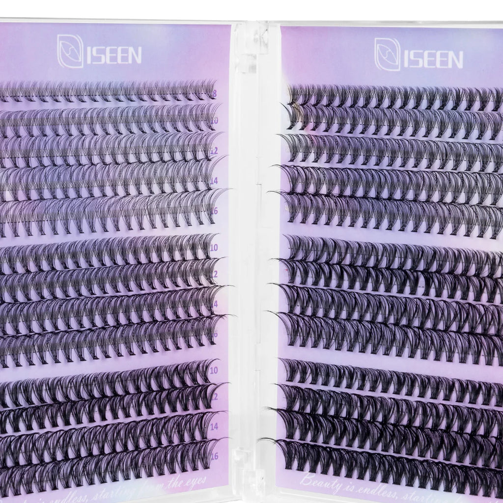 DIY Wispy Lash Clusters Kit, 8–16 mm C-Curl with Bond & Seal
