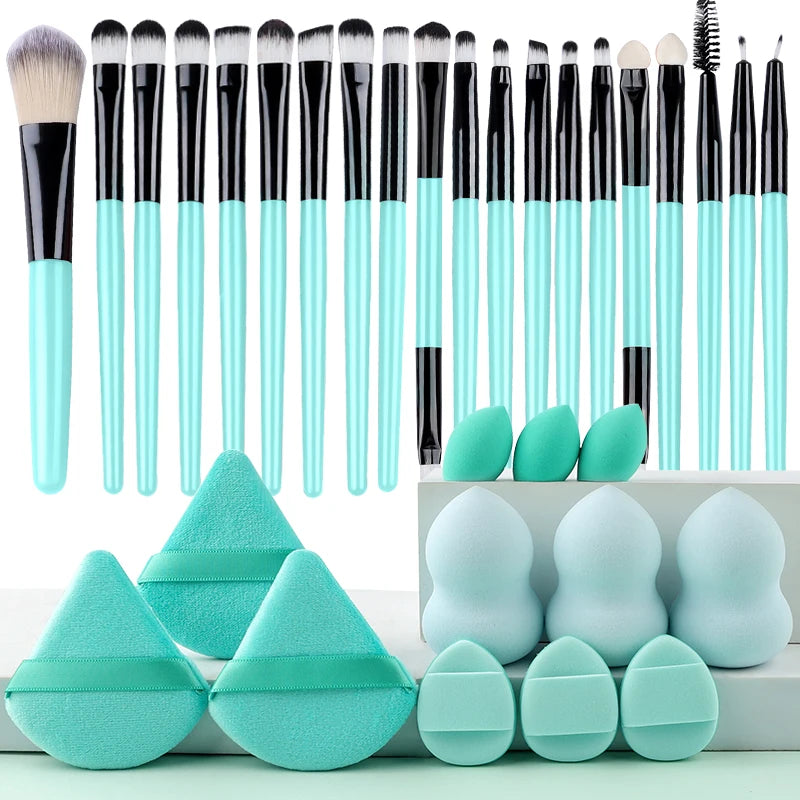 20PCS Makeup Brushes Set Eye Makeup Smudge Undercover Eyeliner Blade Eye Detail Soft Bristle Eyeshadow Brushes Beauty Tool