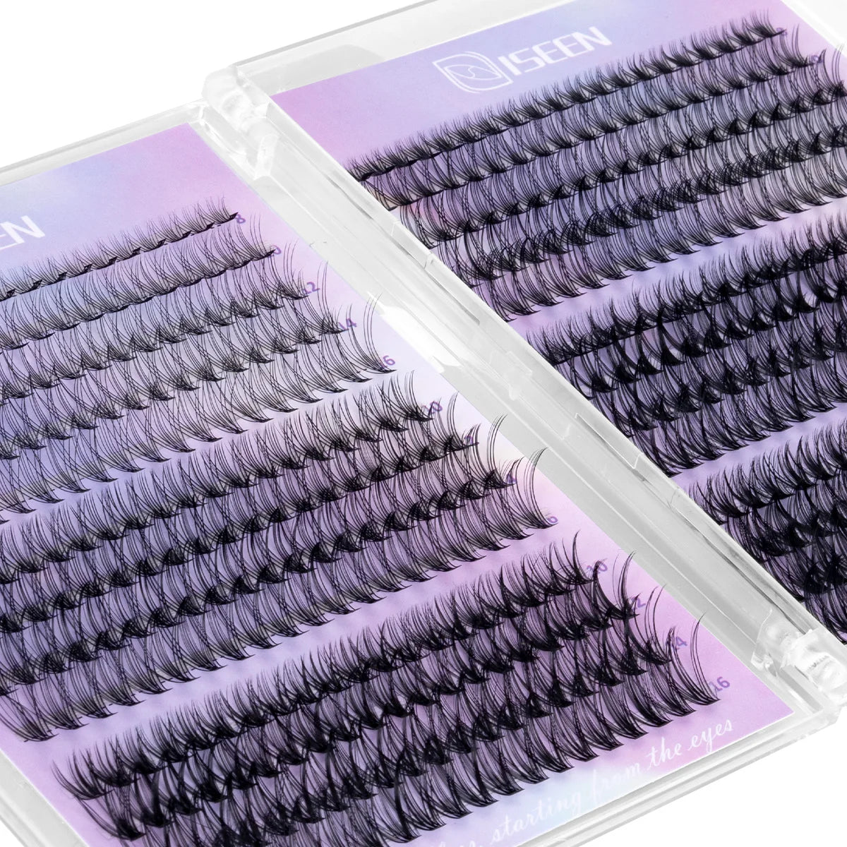 DIY Wispy Lash Clusters Kit, 8–16 mm C-Curl with Bond & Seal