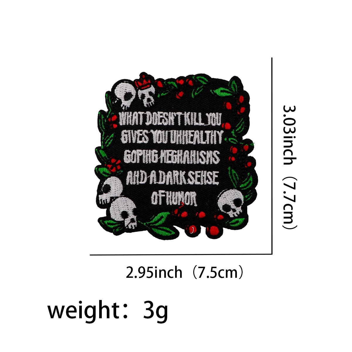 Horror & Anime Embroidered Iron-On Patch