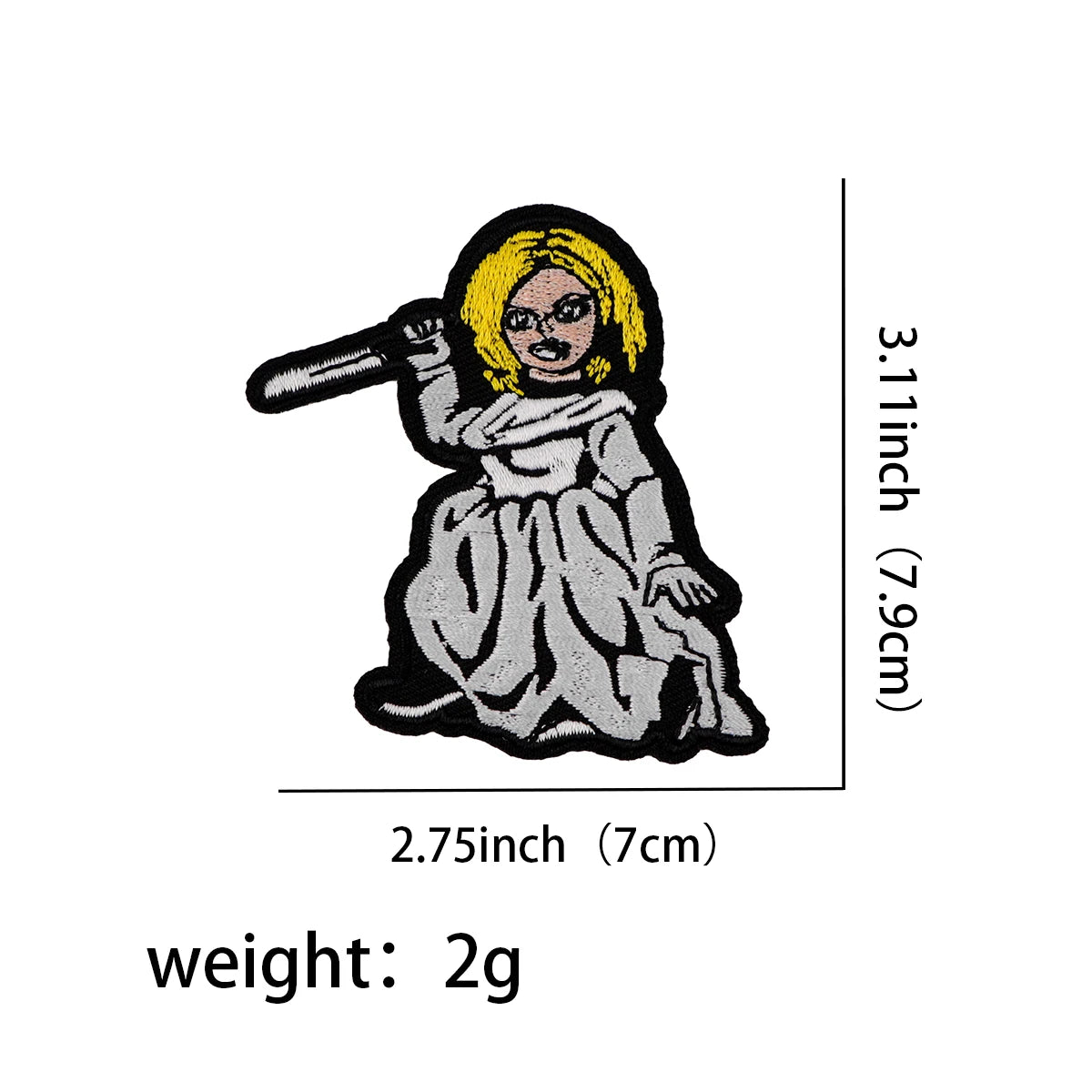 Horror & Anime Embroidered Iron-On Patch
