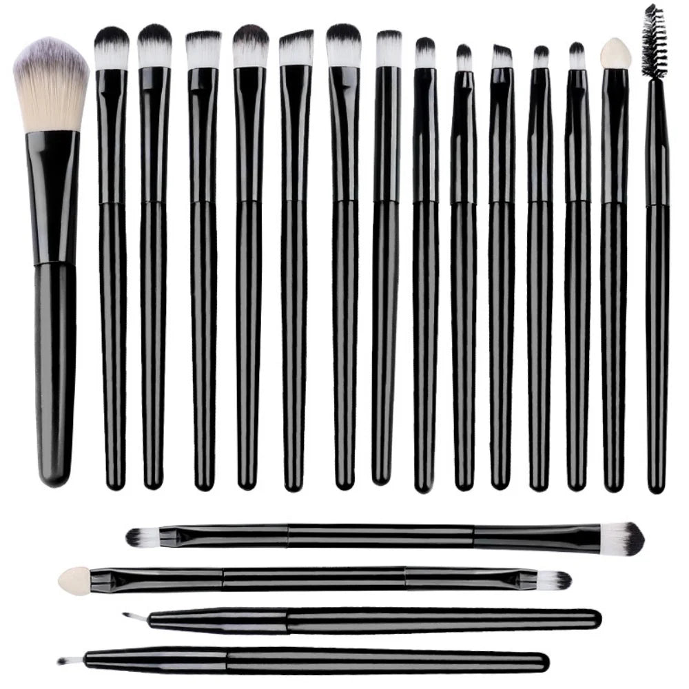 20PCS Makeup Brushes Set Eye Makeup Smudge Undercover Eyeliner Blade Eye Detail Soft Bristle Eyeshadow Brushes Beauty Tool