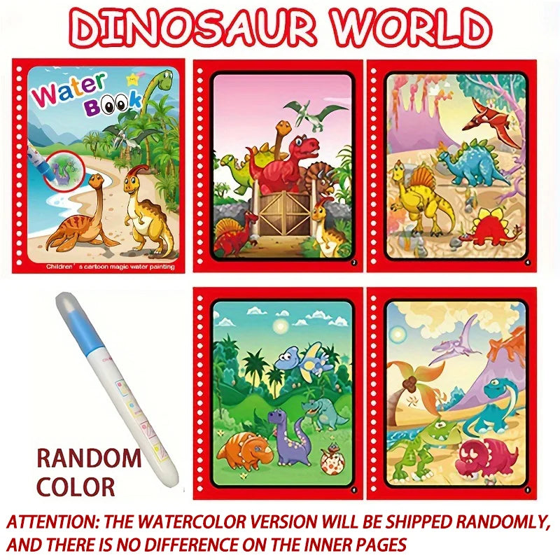 Reusable Coloring Book Magic Water Drawing Book Sensory Early Education for Children